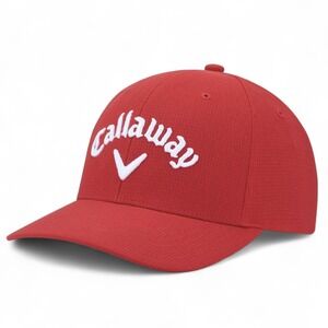 Callaway Adult Performance Pro Odyssey Hat Red Adjustable Golf Cap NEW w/ Tag‎